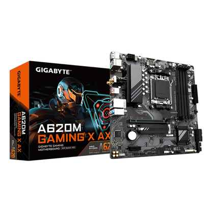 Motherboard Gaming Gigabyte A620M GAMING X AX Socket AM5 Micro-ATX DDR5 Wi-Fi 6E