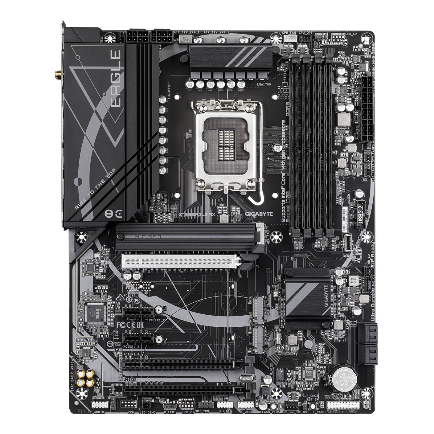 Motherboard Gigabyte Z790 EAGLE AX, Intel Z790, Socket LGA 1700, ATX, DDR5 y Wi-Fi 6E