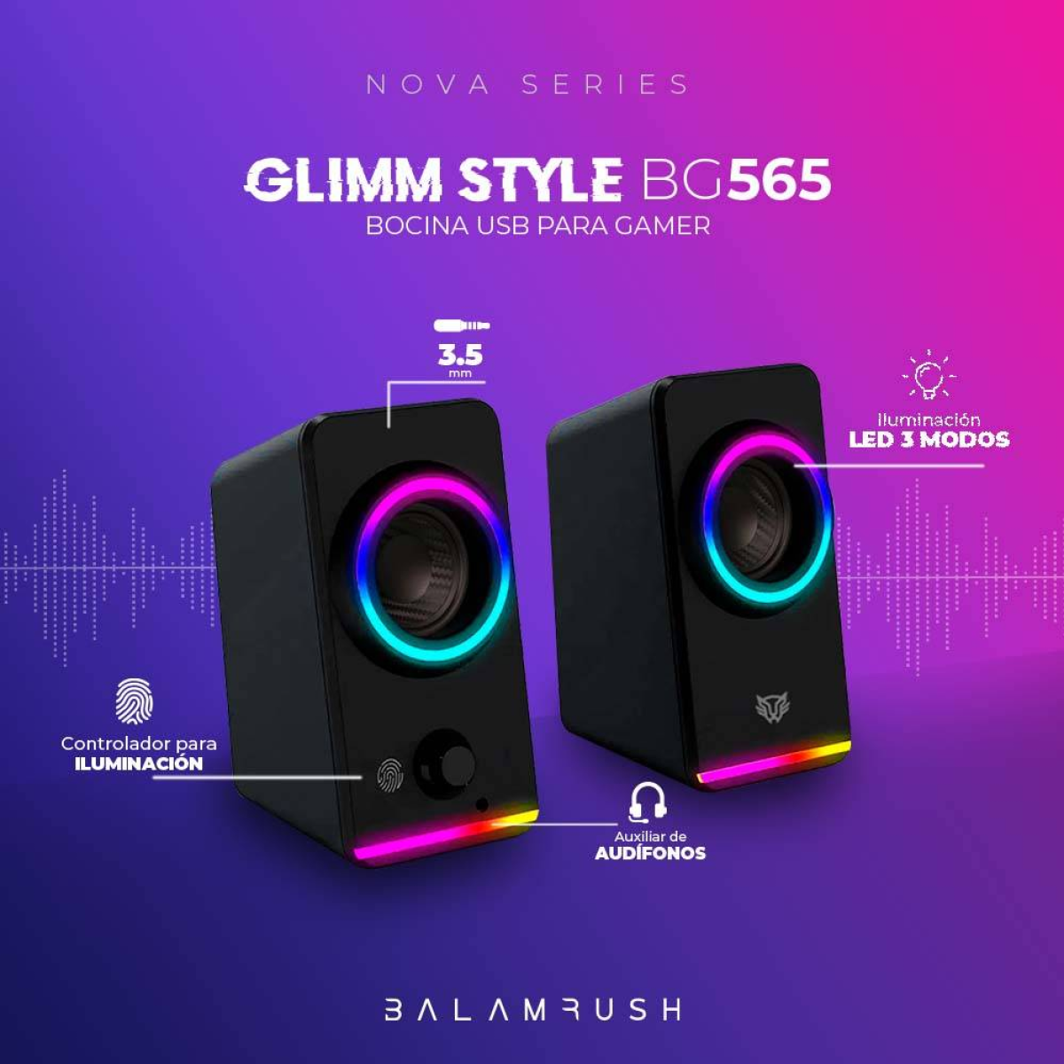 Bocinas Gaming Balam Rush BG565