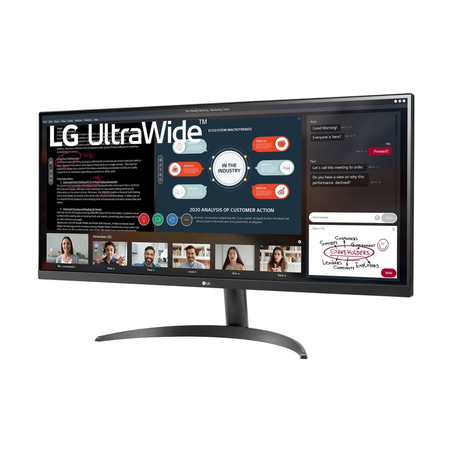 Monitor LG 34WP500-B.AWM