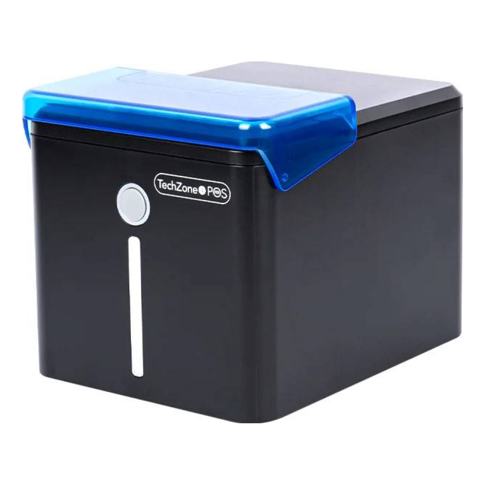 Impresora POS Térmica TECHZONE TZPOIMW de 80 mm con Wi-Fi, Ethernet y USB, 260 mm/s