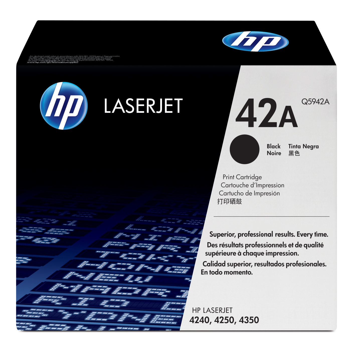 Tóner HP Original 42A Negro – Para LaserJet 4240, LaserJet 4250, LaserJet 4350 (Q5942A)