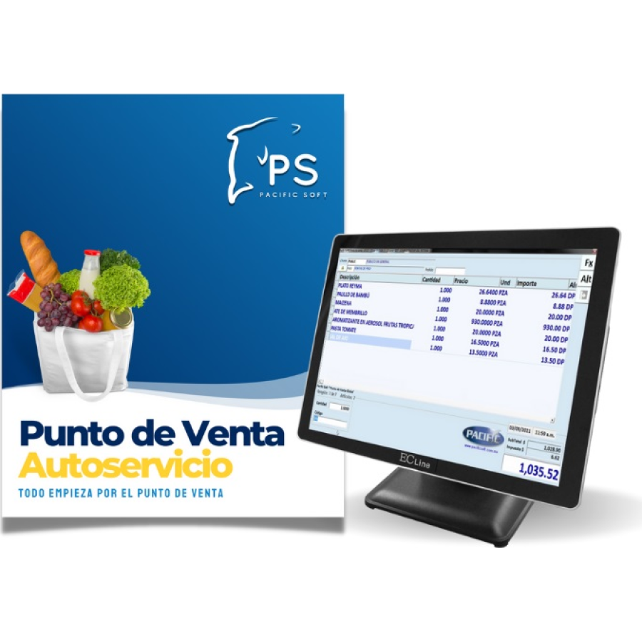 Software PACIFIC SOFT Punto de Venta para Autoservicios (SF020)