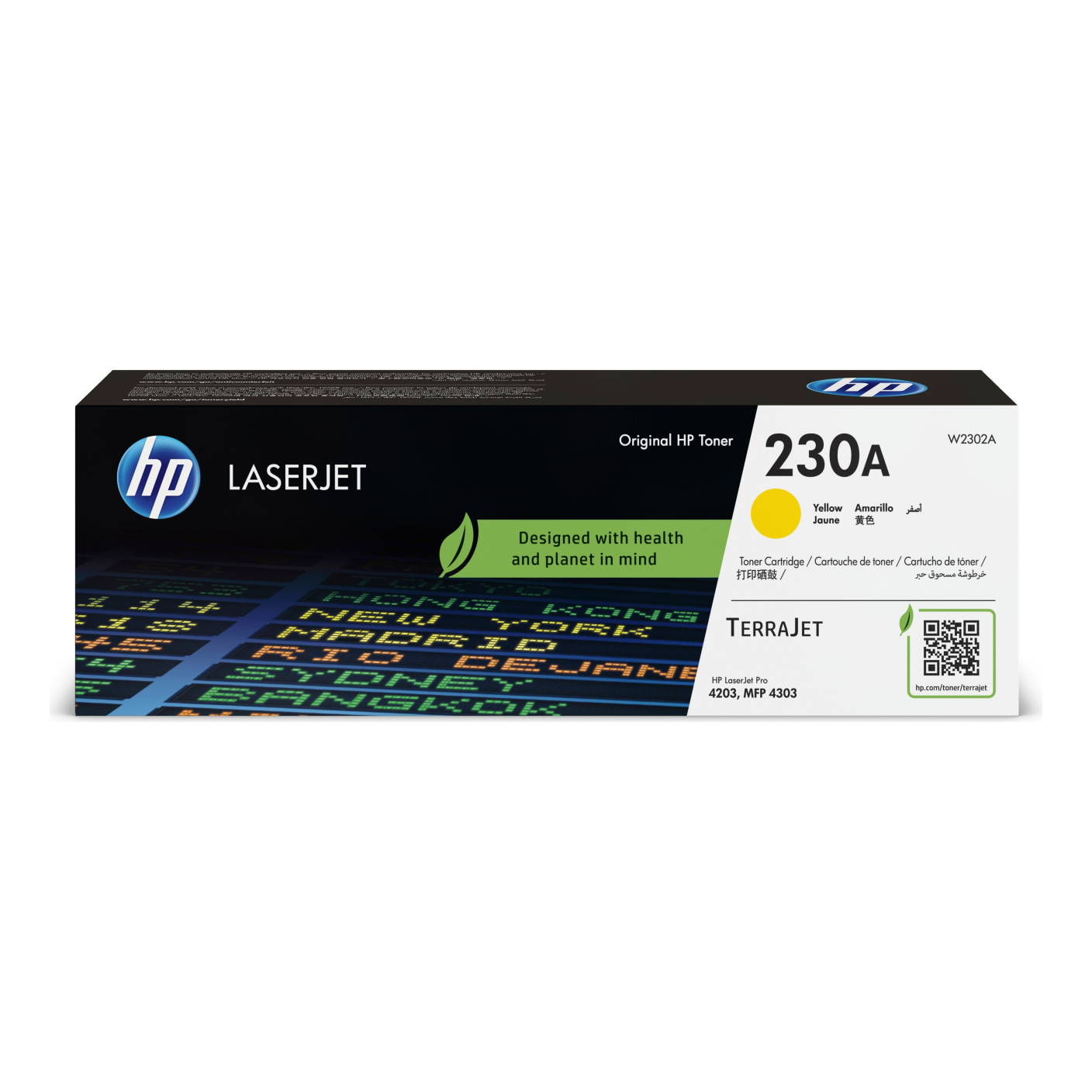 Tóner HP Original W2302A Amarillo – Para LaserJet Pro M404, Color LaserJet Pro M454, LaserJet Pro MFP M479 (W2302A)