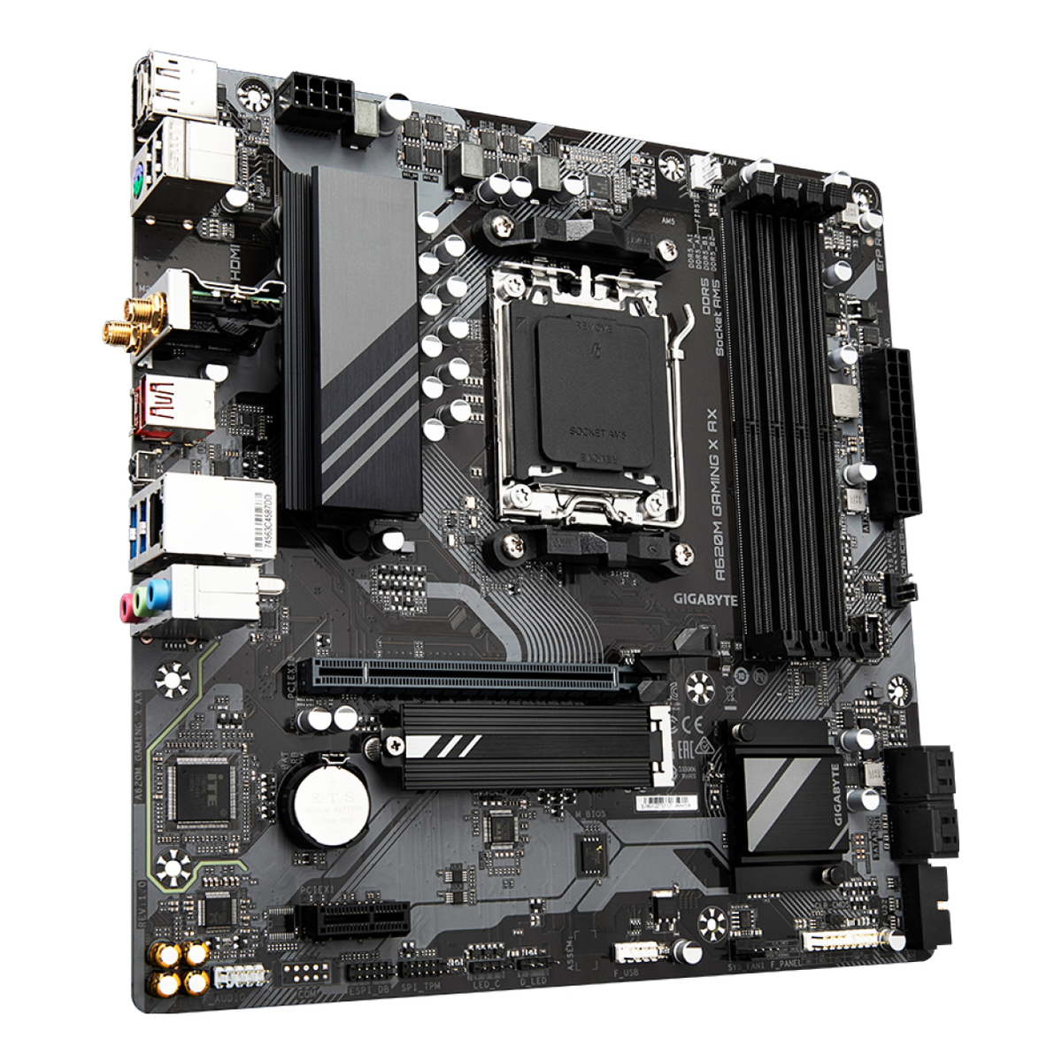 Motherboard Gaming Gigabyte A620M GAMING X AX Socket AM5 Micro-ATX DDR5 Wi-Fi 6E