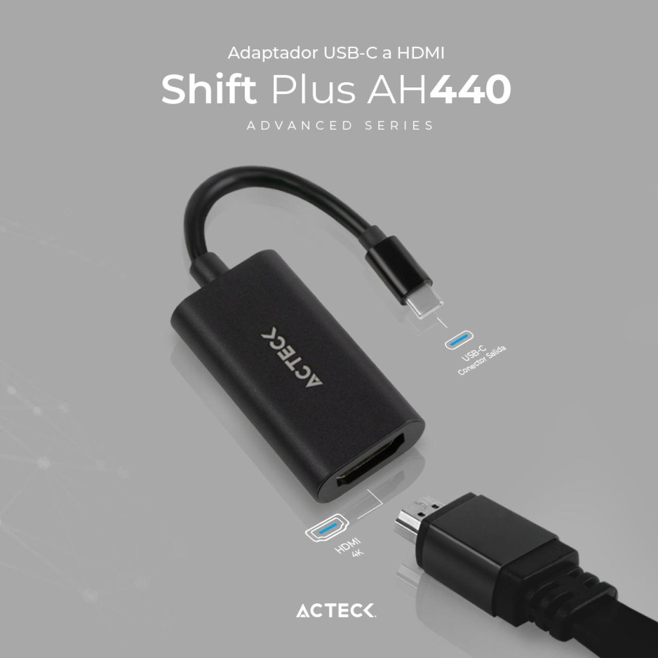 Adaptador USB-C a HDMI ACTECK AH440