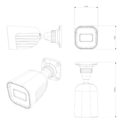 Cámara Bala IP PROVISION-ISR I2-320IPSN-28-V4