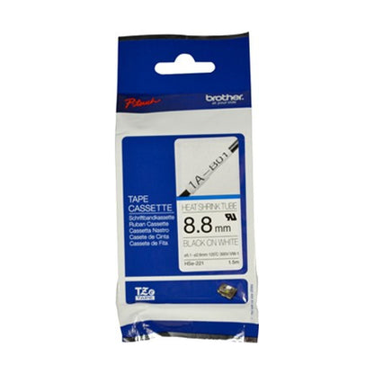 Tubo Termorretráctil Brother Blanca Continua Termoretráctil de 8.8 mm de Diámetro X 1.5 m de Largo (HSE221)
