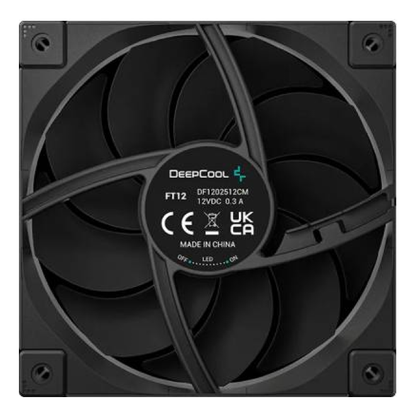 Ventilador DeepCool FT12 120 mm 500-2150 RPM (R-FT12-BKWPN3-G)
