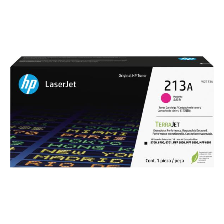 Tóner HP Original 213A Magenta – Para LaserJet Pro M102, LaserJet Pro MFP M130, LaserJet Pro MFP M132 (W2133A)