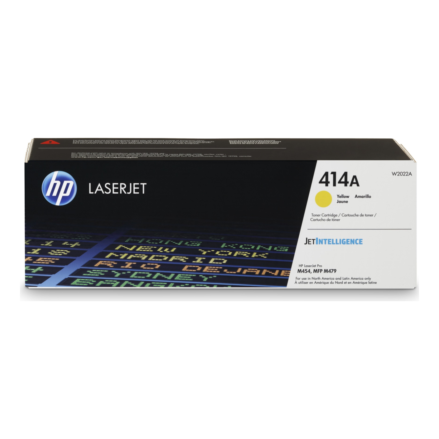 Tóner HP Original 414A Amarillo – Para LaserJet Pro M454dn, Color LaserJet Pro MFP M479fdw, LaserJet Pro M454dw (W2022A)