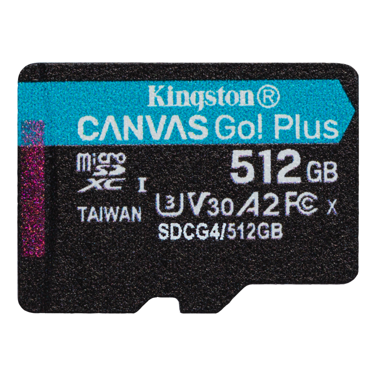 Tarjeta de Memoria microSDXC Kingston Technology Canvas Go! Plus Gen 4 512 GB lectura 200 MB/s escritura 160 MB/s (SDCG4/512GB)