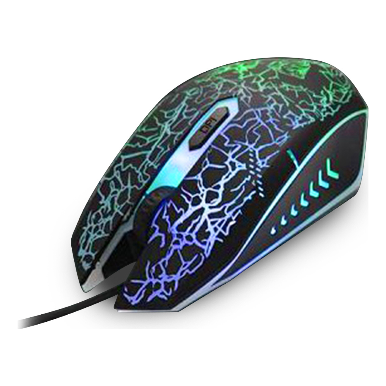 Teclado y Mouse USB RGB Negro BROBOTIX 458977