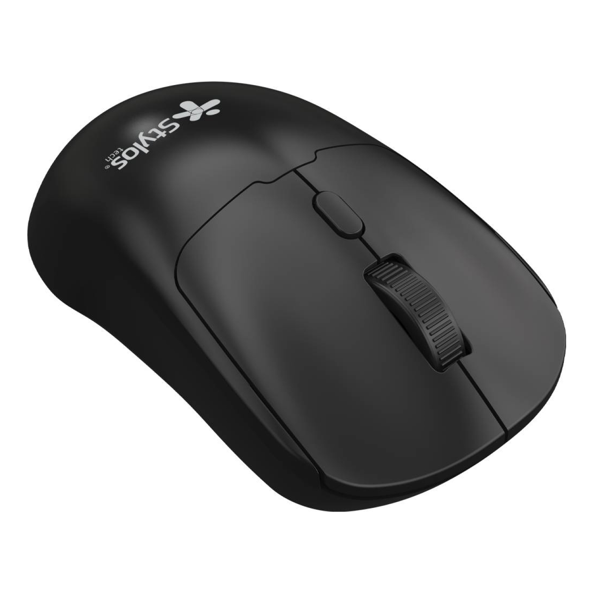 Mouse Gaming Stylos RECARGABLE 2.4 GHz/USB 600 DPI 4 botones Negro (STPMOI7B)