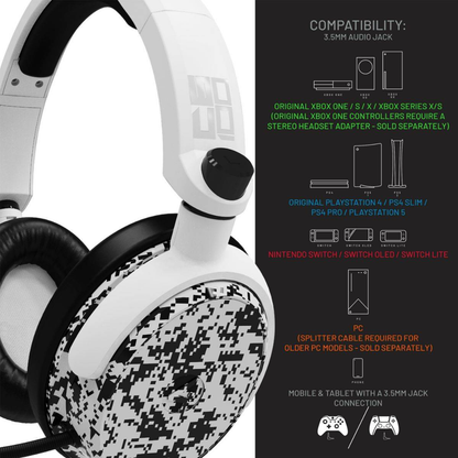 Auriculares 4Gamers C6-100CAMO-WHT-4G