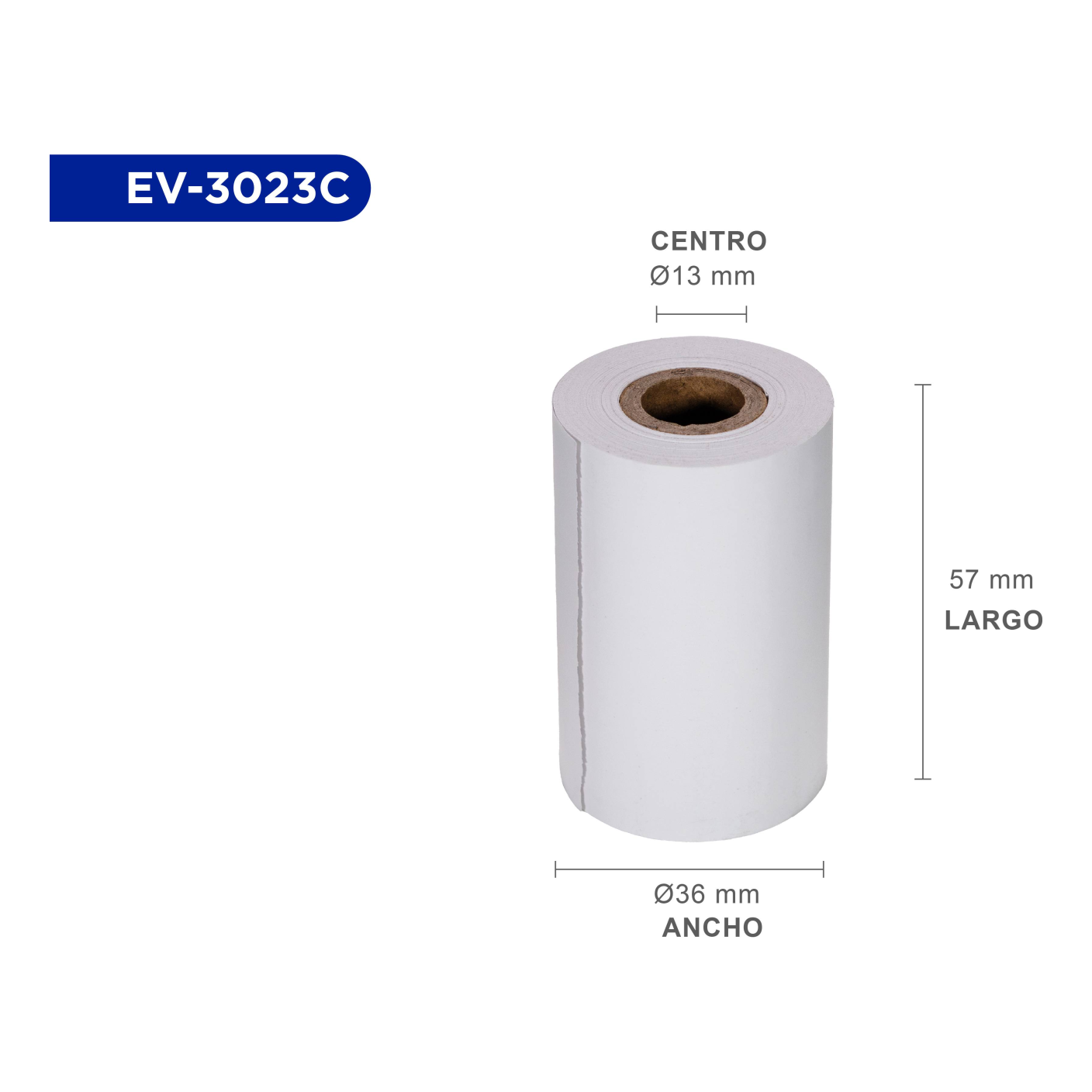 Rollos de papel EVOTEC EV-3023C