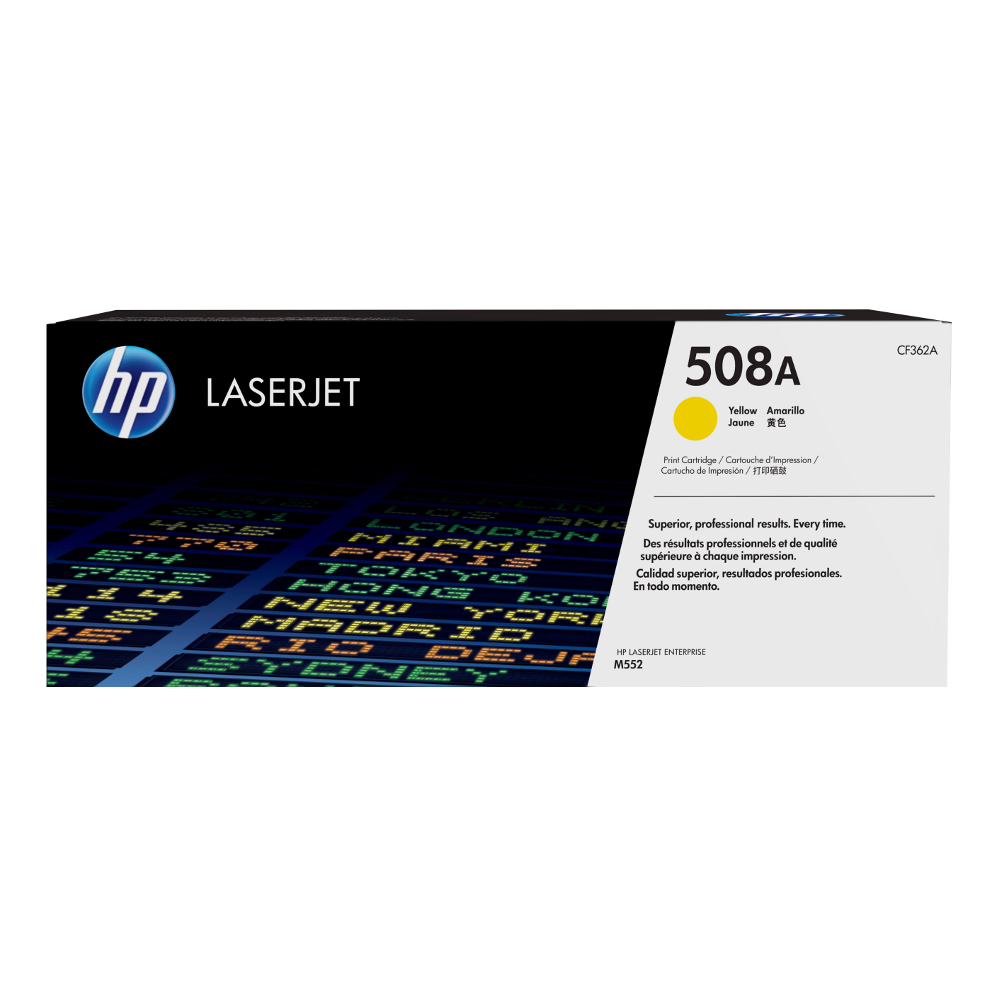 Tóner HP Original 508A Amarillo – Para M552, M553, M577 (CF362A)