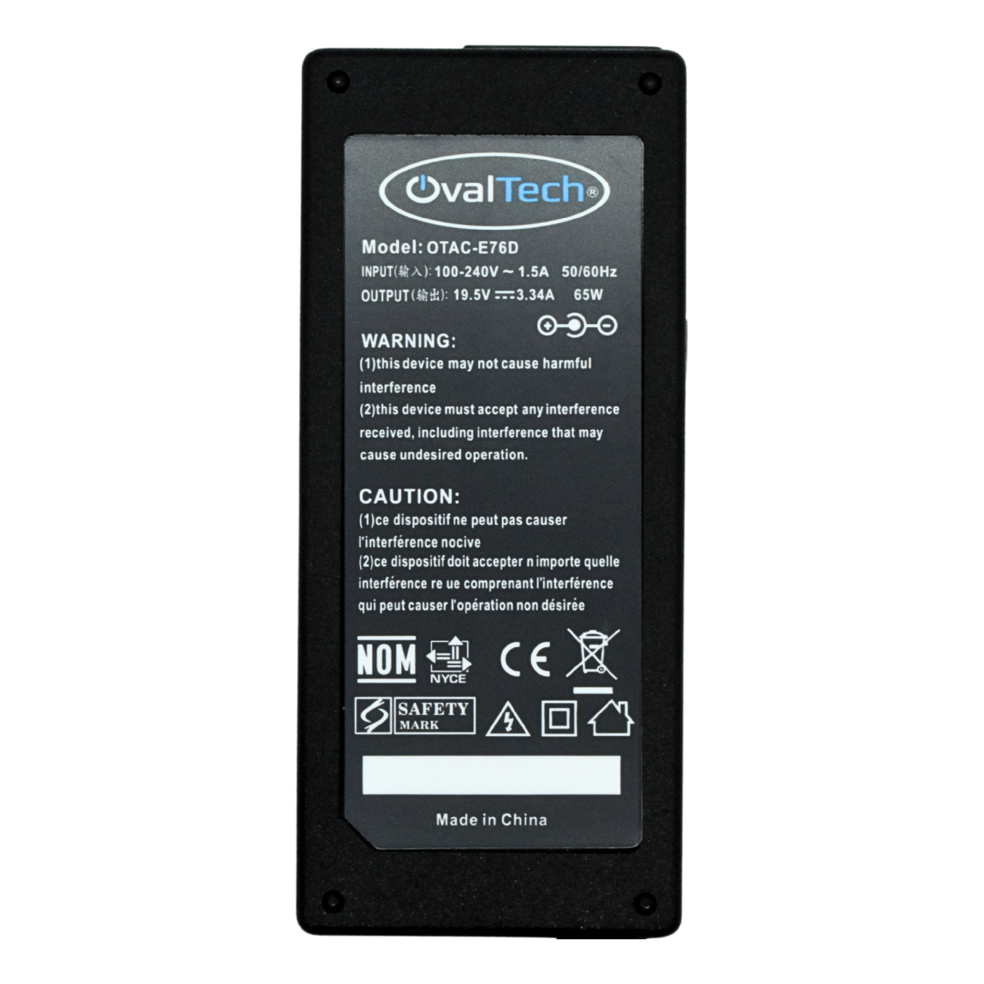Cargador OVALTECH OTAC-E76D