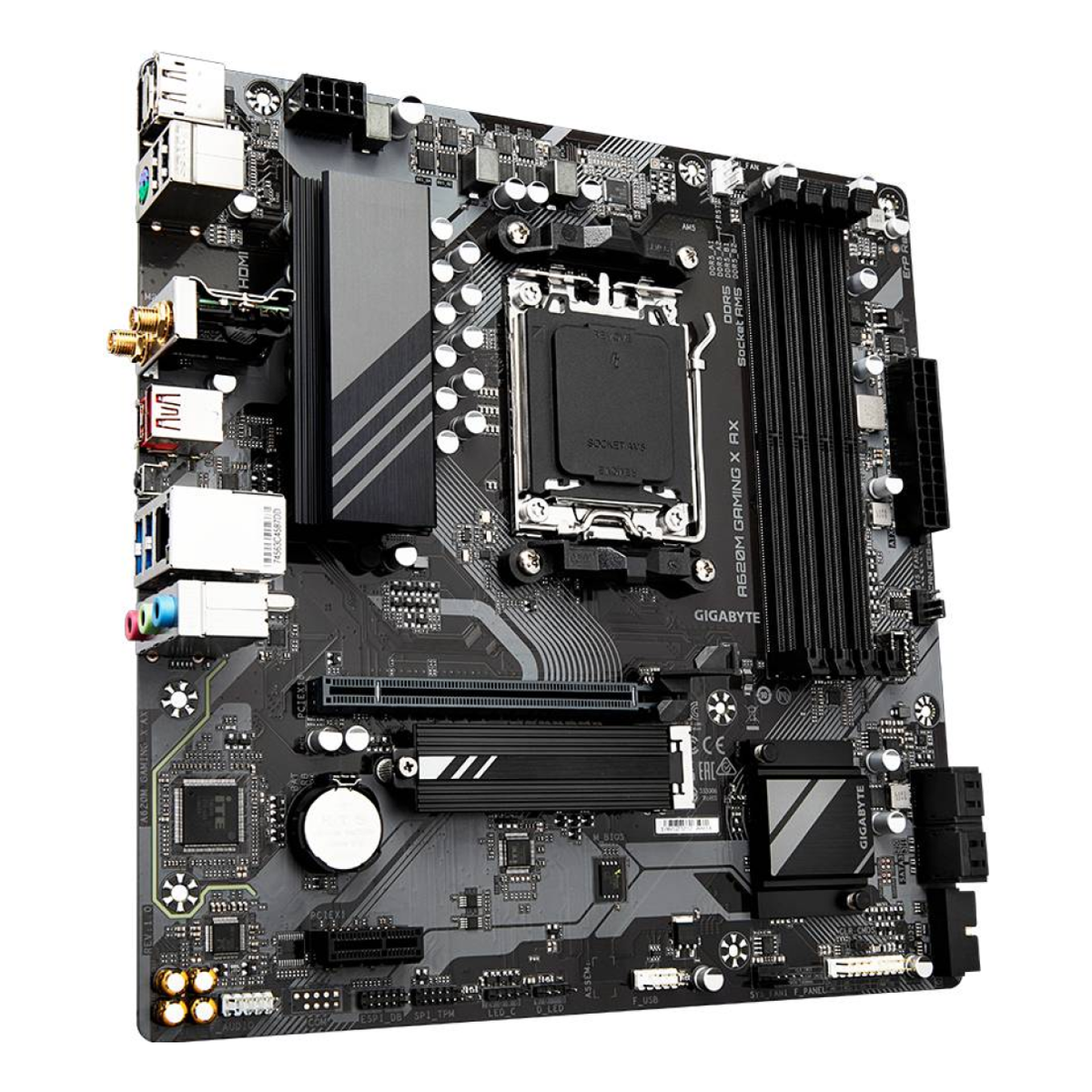 Motherboard Gaming Gigabyte A620M GAMING X AX Socket AM5 Micro-ATX DDR5 Wi-Fi 6E