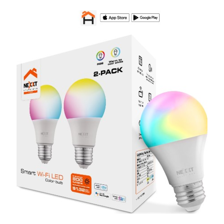 Bombilla LEdi Nexxt Solutions Home NHB-C110 2PK