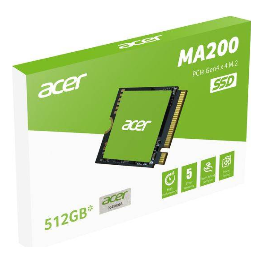 SSD M.2 Acer MA200 512 GB PCIe 4.0 hasta 5200 MB/s (BL.9BWWA.153)