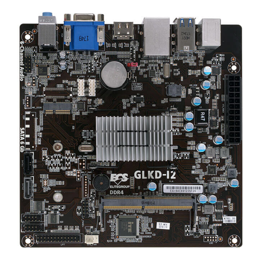 Motherboard ECS GLKD-I2-N4020 Mini-ITX DDR4 Wi-Fi