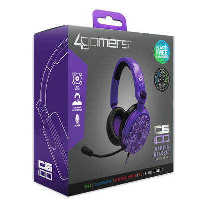 Auriculares 4Gamers C6-100CAMO-PUR-4G
