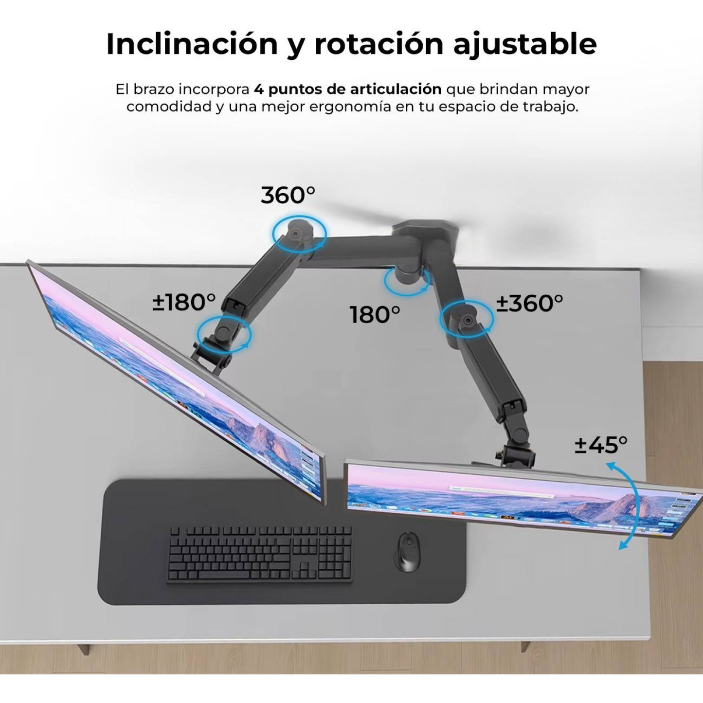 Soportes para Monitores ACTECK ENFORCE MOTION SM725