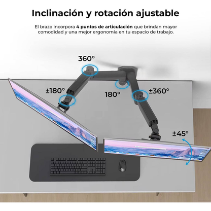 Soportes para Monitores ACTECK ENFORCE MOTION SM725