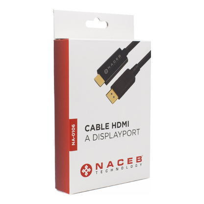 Adaptador HDMI a DisplayPort Naceb Technology NA-0106