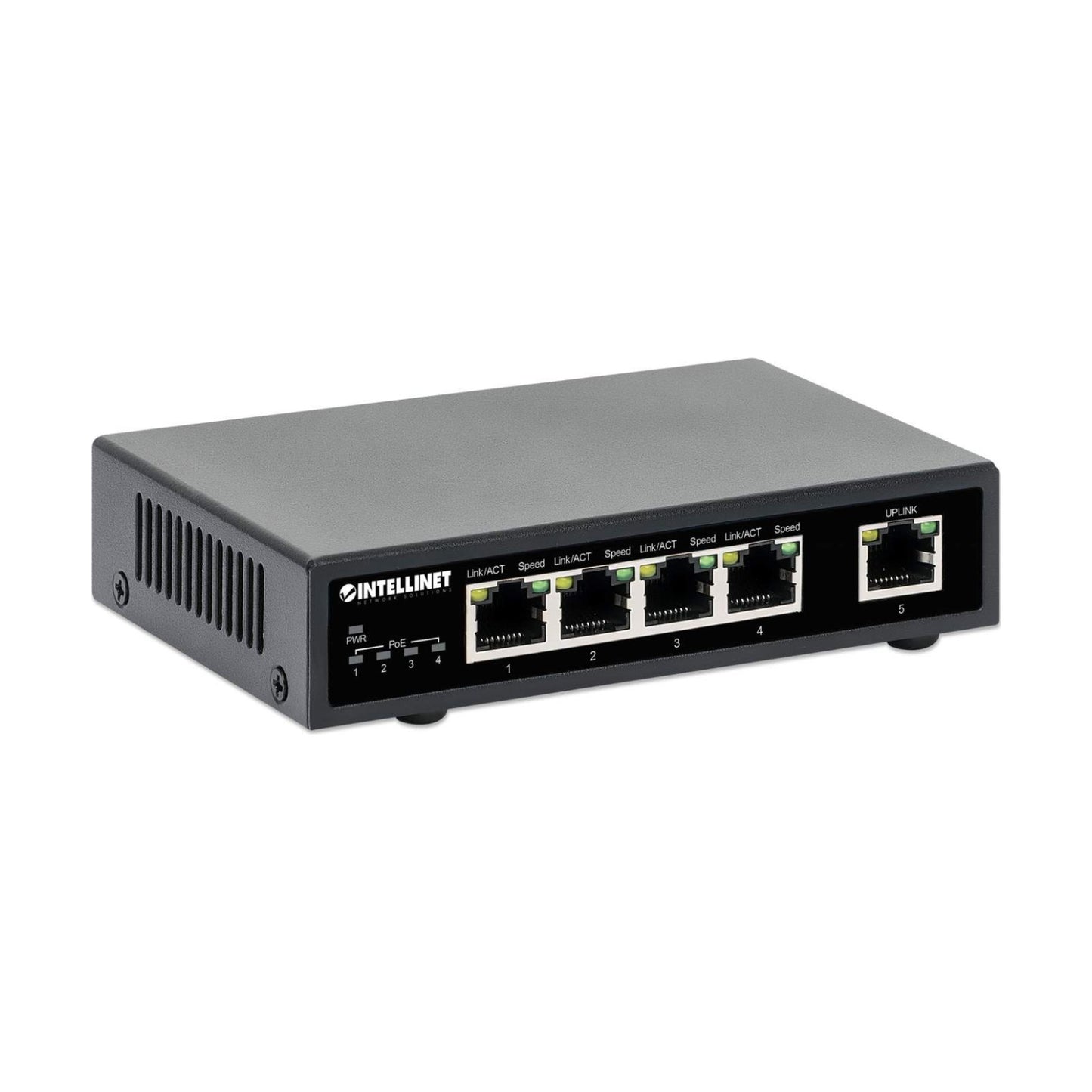 Switch PoE+ con 5 Puertos Gigabit INTELLINET 561839