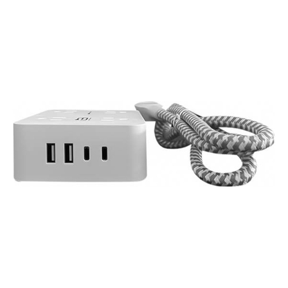 Regleta URBAN BALANCE HN8U5WC2 de 8 Tomas y 2 Puertos USB-A