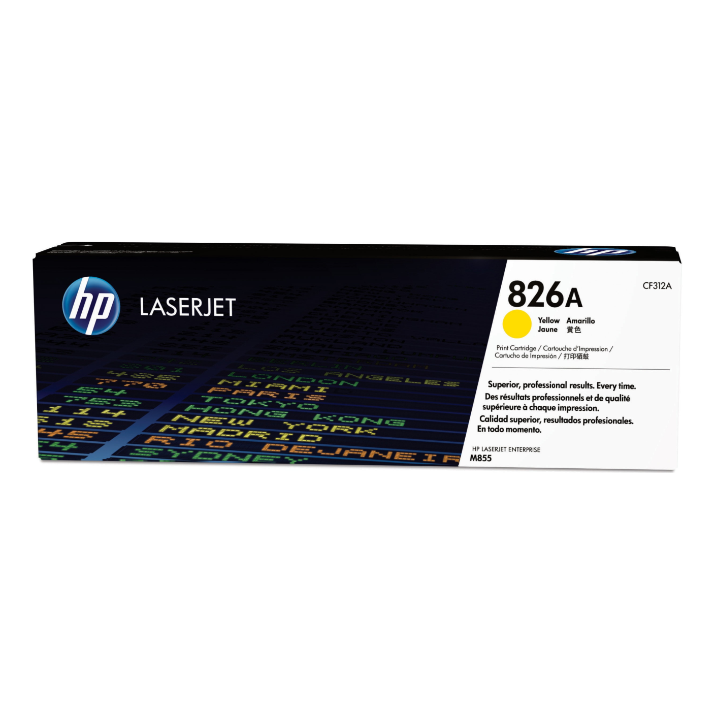 Tóner HP Original 826A Amarillo – Para M855, M880, M830 (CF312A)