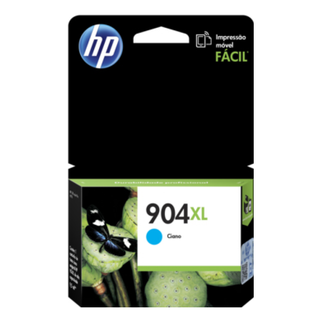 Cartucho de Tinta HP Original 904XL Cian – Para OfficeJet Pro 6968, OfficeJet Pro 6978, OfficeJet Pro 6970 (T6M04AN)
