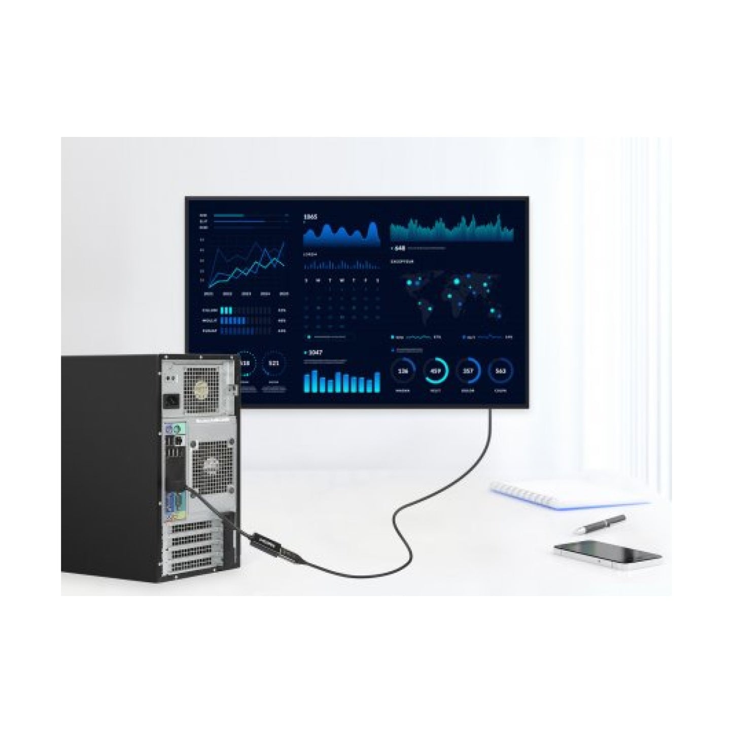 Adaptador DP a HDMI MANHATTAN 153713