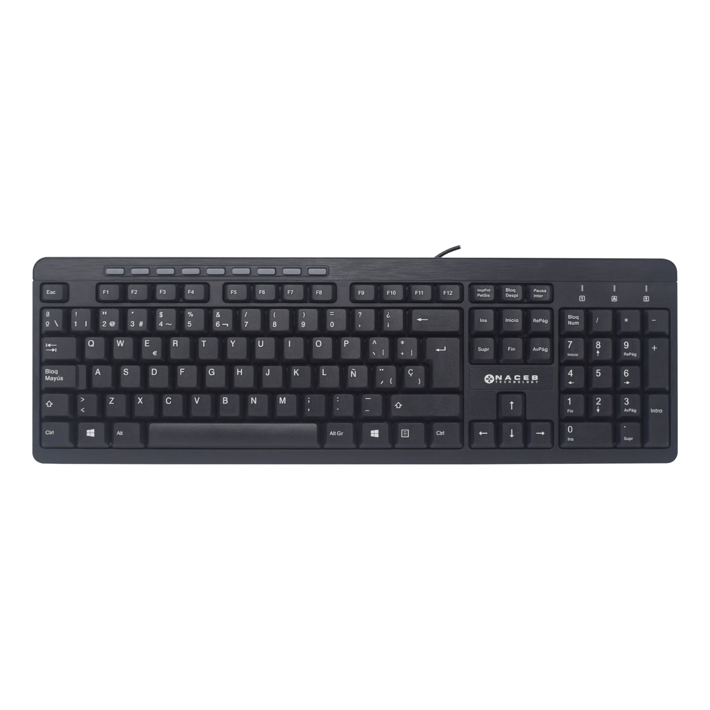 Teclado Multimedia Naceb Technology NA-0109