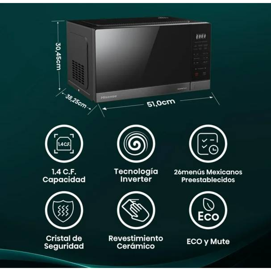 Microondas Hisense HMMS3411DSV