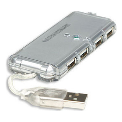 Hub USB MANHATTAN Hub de Bolsillo USB de Alta Velocidad 2.0 (160599)