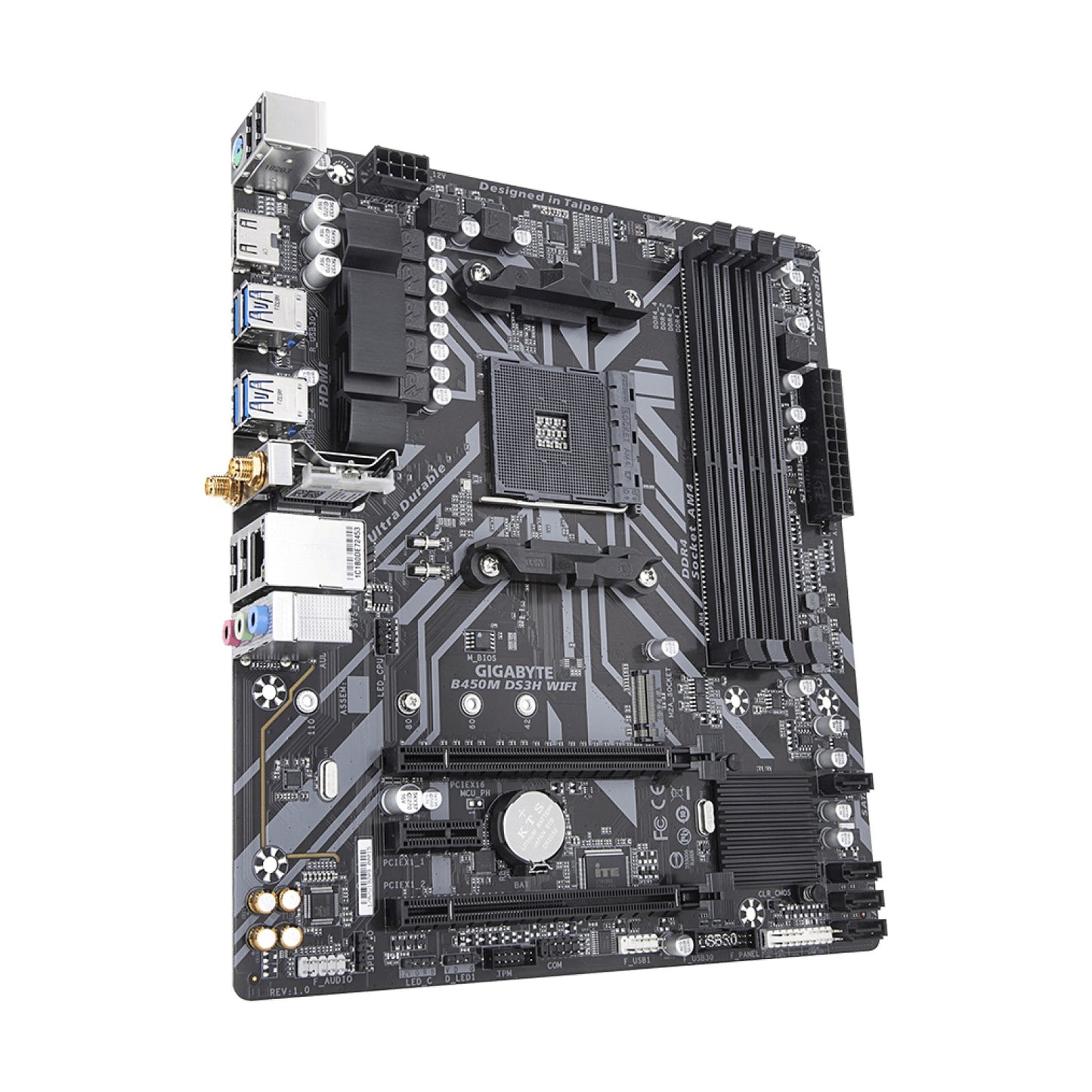 Motherboards GIGABYTE B450M DS3H WIFI