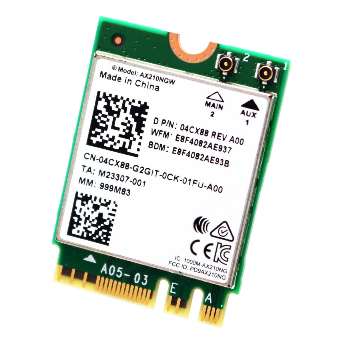 Tarjeta para red DELL AX210