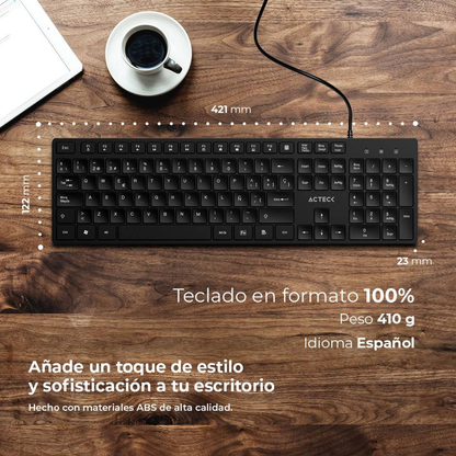 Teclados ACTECK VANTAGE AERO TA545