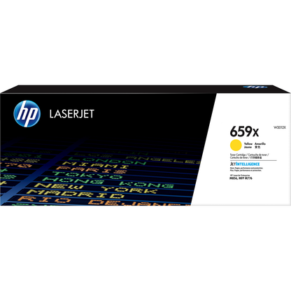 Tóner HP Original 659X Amarillo – Para LaserJet Pro M452, Color LaserJet Pro MFP M477, LaserJet Pro MFP M377 (W2012X)