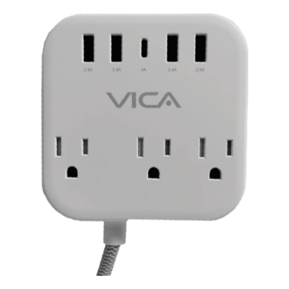 Centro Multicontactos VICA SUP USB 7P