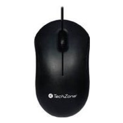 Mouse TECHZONE TZMOU01 USB óptico 1000 DPI Negro