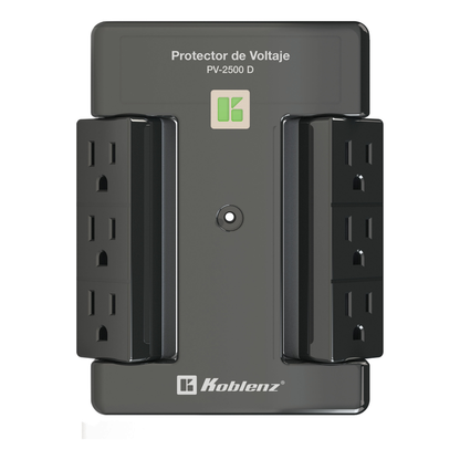 Protector de voltaje, 2500 VA /2000 W, 6 cont KOBLENZ PV-2500 D
