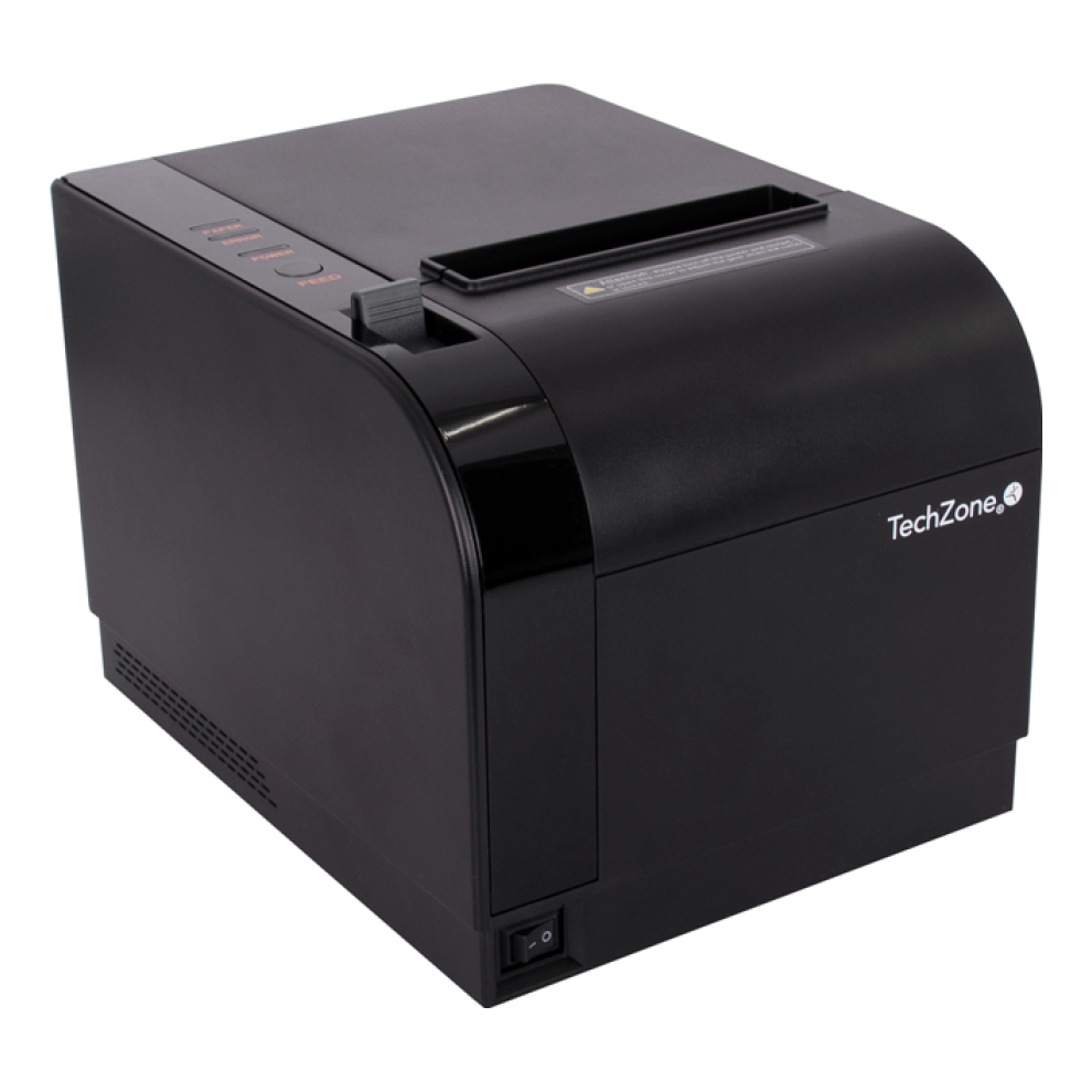Impresora POS Térmica TECHZONE TZBE301 de 300 mm/s con USB, Serial, RJ45 y RJ11