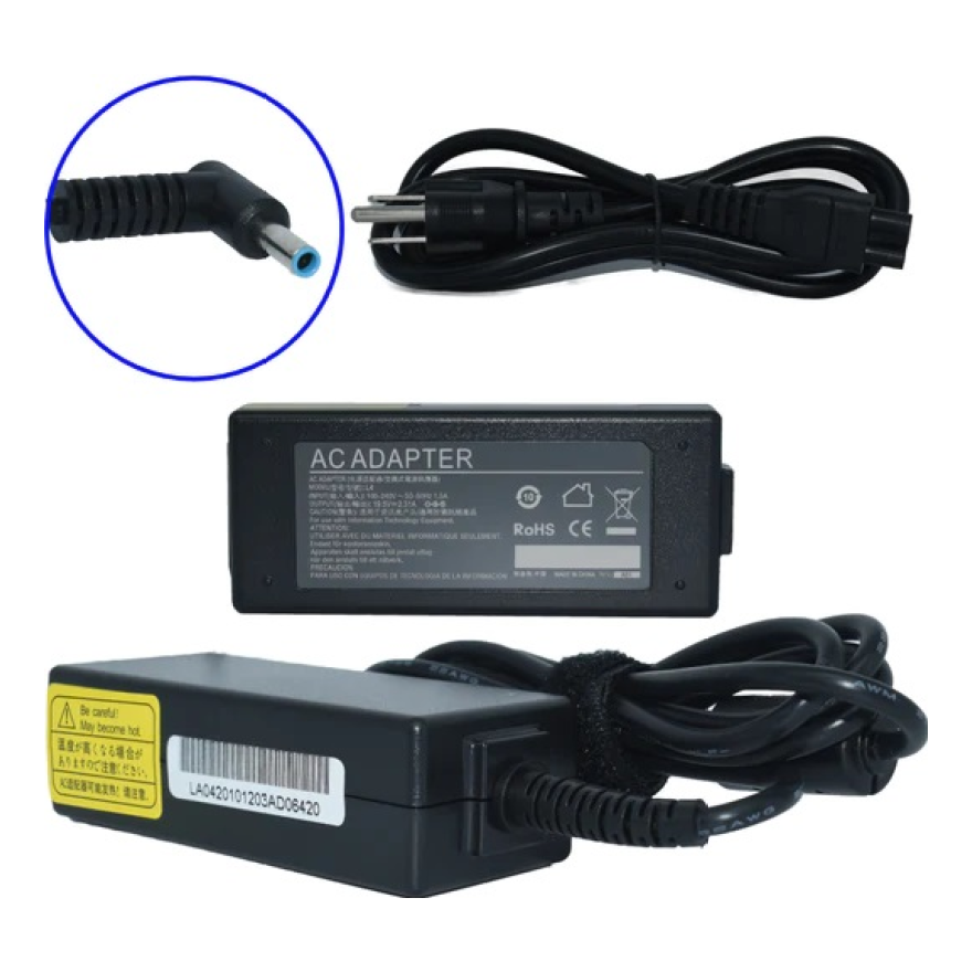 Cargador de Laptop GENERICO 45W AC-HP AZUL