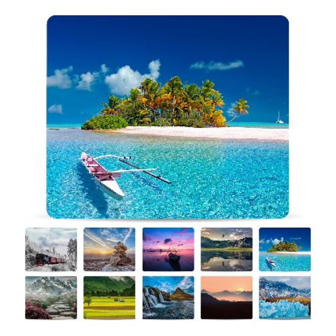 MOUSEPAD PAISAJES, PAQUETE CON 10 PIEZAS BROBOTIX 136285