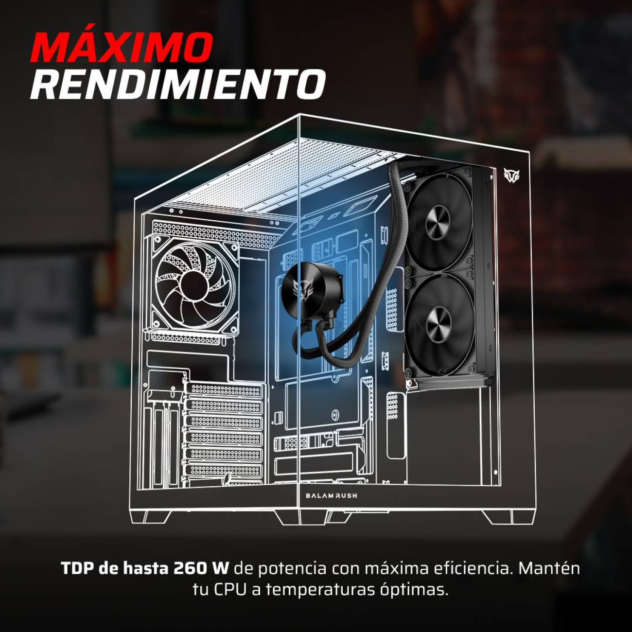 Enfriamiento y Ventilación Balam Rush CRYO ALLBLACK  240