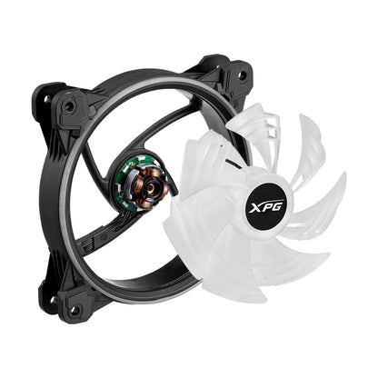 Ventilador XPG Hurricane 120 ARGB PWM 120 mm con Iluminación ARGB (HURRICANE120ARGBPWM-BKCWW)